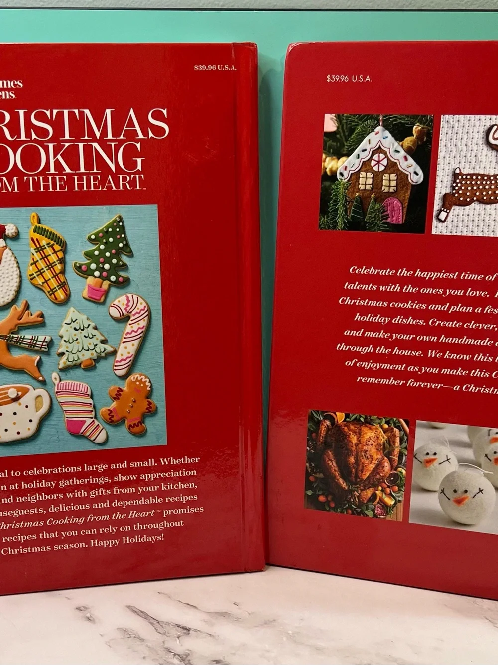 Better Homes And Gardens Holiday Cookbook with Red & Green Cover Accents